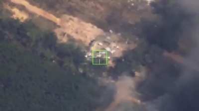 The Royal Thai Air Force's F-16A/B fighter jets conducted an air strike, dropping guided bombs on two Cambodian Armed Forces weapons and ammunition depots located deep inside Thmor Choen Commune, Phnum Srok District, Banteay Meanchey Province, Cambodia on