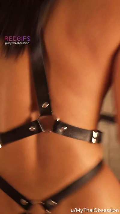 He loves when I bounce while he watches from behind