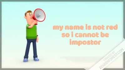 please refer to my video essay on why i am not impostor