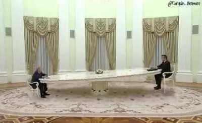 Putin and Macron enjoying their day