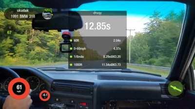 Breaking in my Tesla swapped 318is