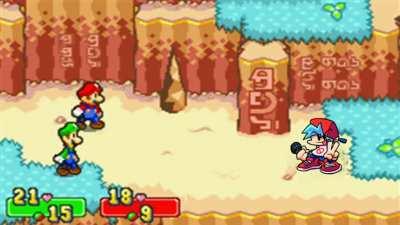 Mario & Luigi battle