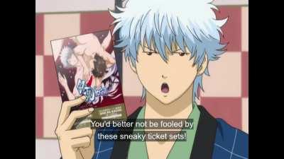 [Gintama] Gintoki's opinion on anime that end with a movie