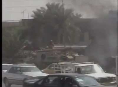 Al Sadr militia clash with U.S Forces in baghdad iraq (2004) 