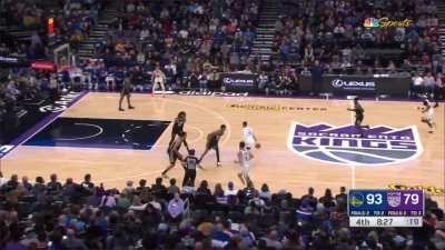 [Highlight] Gary Payton II with the chasedown block and a 3 at the other end