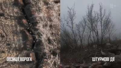 Soldiers of the 2nd Assault Battalion of the 3rd OShBr work on the Wagnerites in the Bakhmut