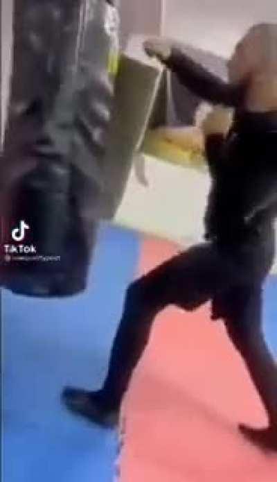 When the bag punches back