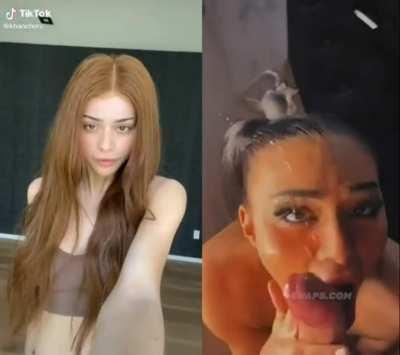 From Tiktok To Sucking Cock 😮