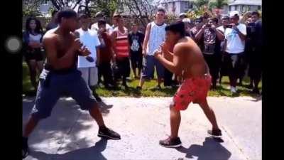 1 v 1 between two men