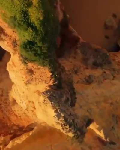 Drone footage on a Portuguese beach.