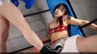 I like how when the girl in red starts complaining in pain from 1:50-1:54, the girl in blue retaliates with a even faster and vicious combo of two handed belly punches at 1:55! Looking for any F/F boxing vid recs which have quick two handed belly punches 