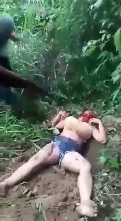 EXTREME GORE Woman killed brutally in Brazil.