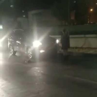 Don’t stand in front of traffic