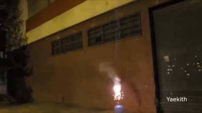 Firework in city, a wombo combo