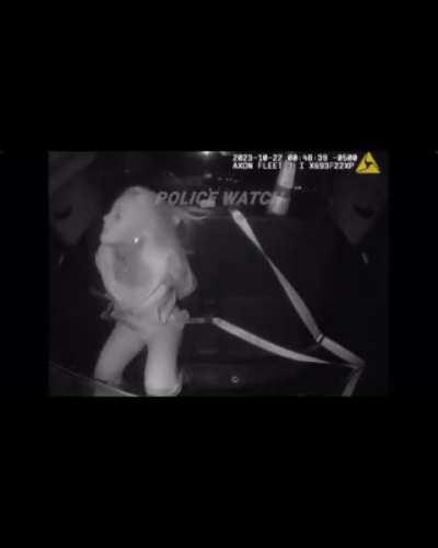 Threatens the flight attendants but acts calm until she realizes she’s going to jail… 🤔