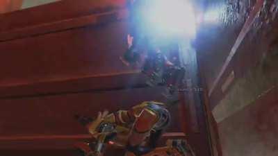 Oh going down elevator too Rev?