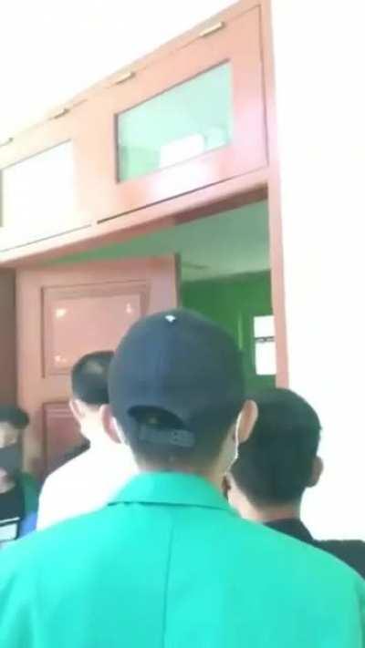 Mahasiswa dipakasa untuk ikut demo di Gorontalo (Sc: @joker_supriadi on IG)