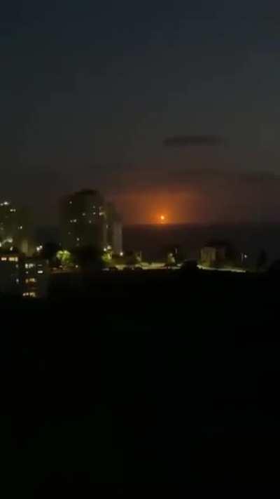 Urgent another video / documenting the fire at the natural gas plant off Haifa in the Mediterranean