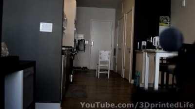 I Made a Nerf Aimbot - Automatically Tracks Targets! 3D Printed and PI Powered. Full video linked in description.