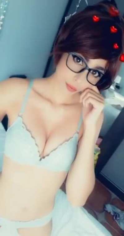 Ma-aster are you looking at me? STOP! I'm pretty shy~ Mei erocosplay by Kate Key (self)