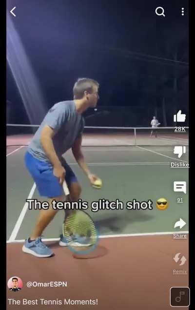 Tennis Glitch Shot