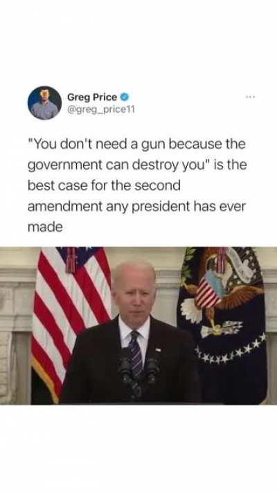 Gun salesman of the month.