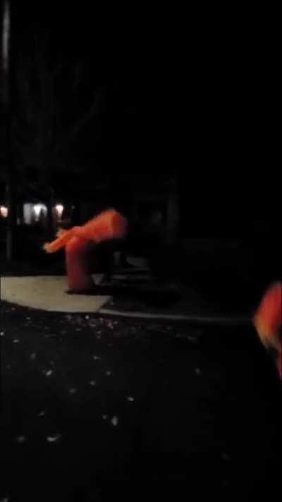 Saw this in r/MadeMeSmile and directly thought of this community (My kid was a little sad after not seeing any other costumes like his, and then this LEGEND of a teenager showed up and did what legends do)