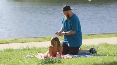 Riley Reid Asking strangers for back massage. But one guy got carried away. and he got what he didn't wanted