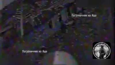 FPV Drone action against Ukrainian soldiers