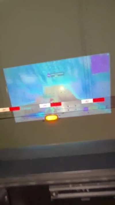 Playing fortnite on an eighteen wheeler