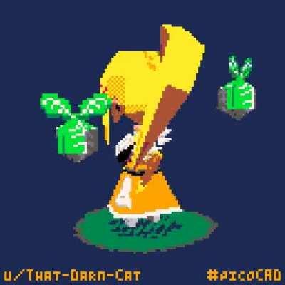 Our masochistic crusader, now in low-poly 3D!