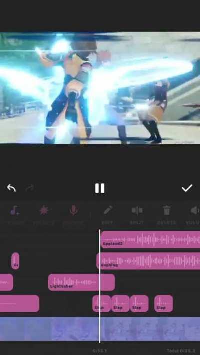 i edited childe’s introduction cutscene with only sound effects from inshot’s library