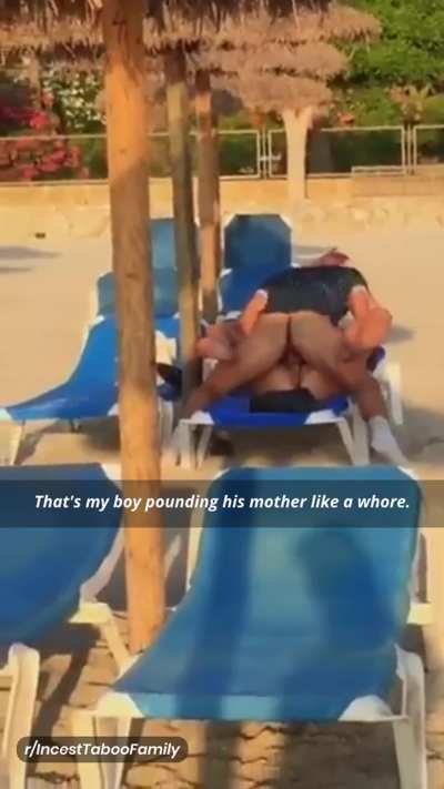 That's my boy pounding his mother like a whore.