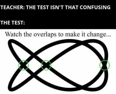 Why is the test so confusing teacher tgis was not in our syllabus