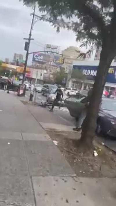 The Green Mercedes driver needs to be sidelined