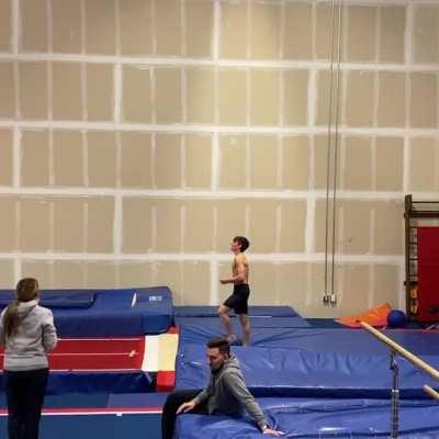 16 year old lands triple backflip