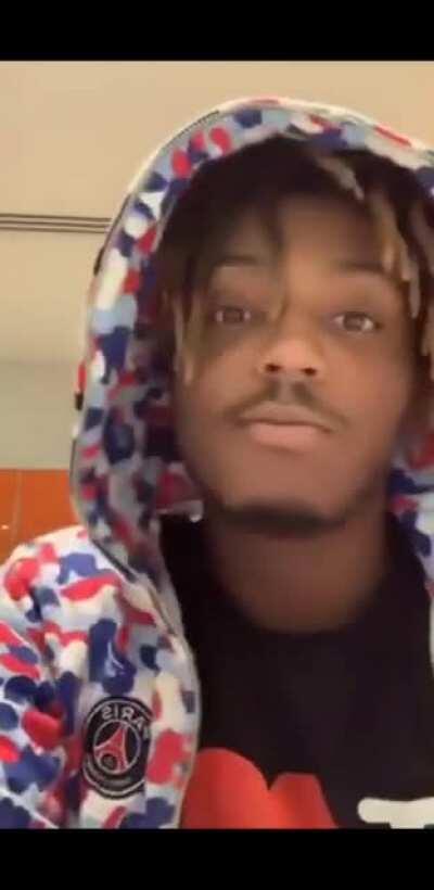 Juice Wrld gets a call from Prison on an Instagram live with fans.