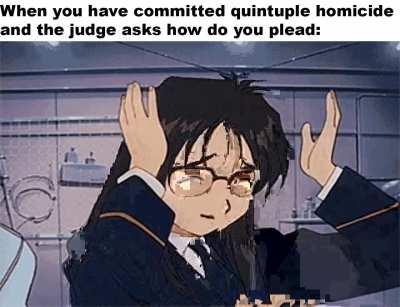 Your honor my clients pleads oopsie doopsie