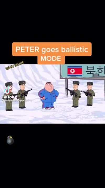 Peter goes ballistic