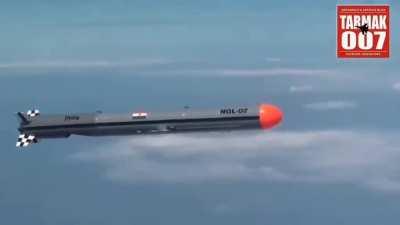 Chasing a cruise missile mid-air. It travels at 500mph, so the fighter jet can keep up with it.