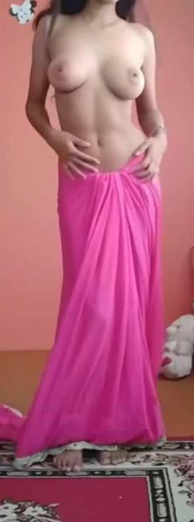 My loat lost bet my friends Ayub, Asif, Hasan and Arbaaz so my sister had remove her saree in their Muslim society in front of all the Muslim men. I couldn't do anything as I am a beta Hindu male and I was ashamed.