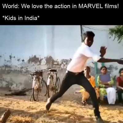 To Not look like a super hero. SOME MIND BLOWING CAMERA WORK BY KIDS