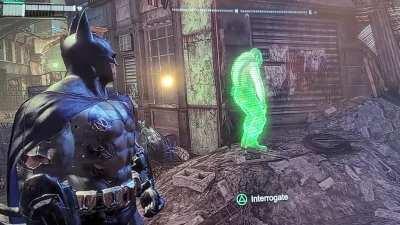 [Batman: Arkham City] Riddler operative doing his Lil dance.