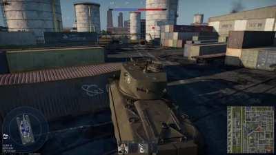 So the M6A2E1 is tall enough to peak over the containers on Cargo Port...