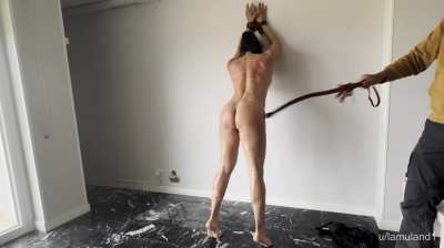 40 Lashes on my muscular back