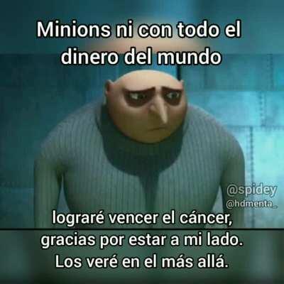 Chau gru, te vamos a extrañar