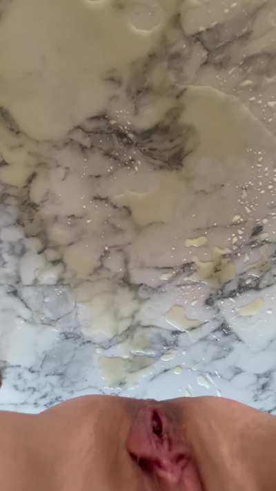 On the kitchen island 