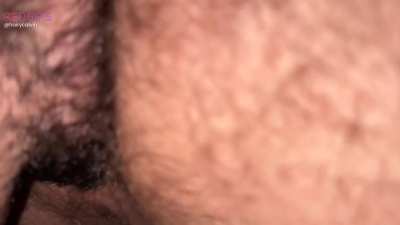 Eating some hairy daddy ass