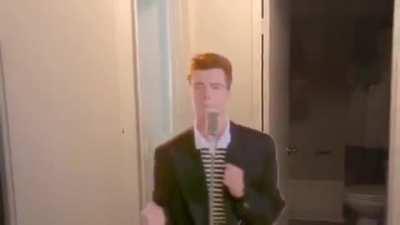 Rick Astley eats breakfast