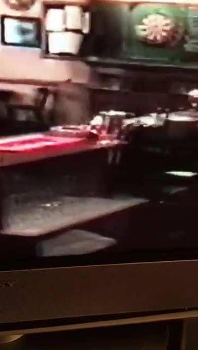 Small clip I have on my phone from the picture I posted not long ago showing the man who used to follow me in my Grandparents pub moving